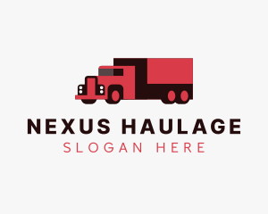 Cargo Shipping Truck logo design