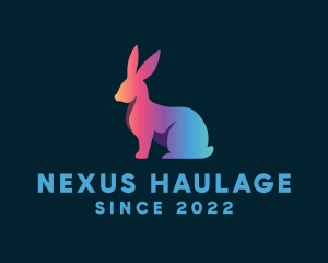 Gradient Rabbit Pet Animal logo design