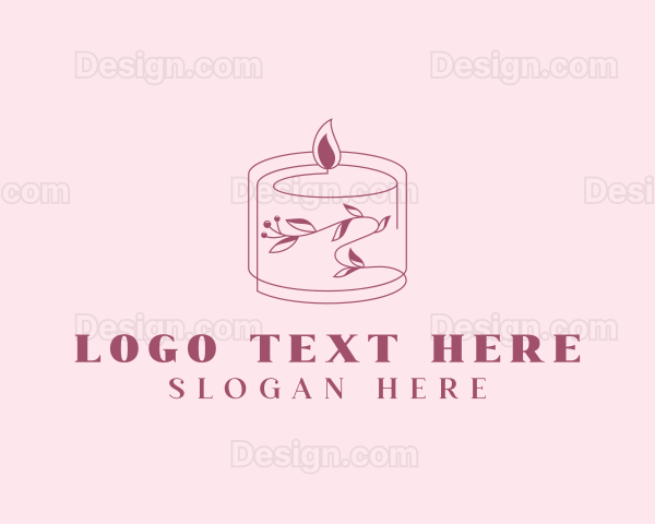 Floral Candle Spa Logo