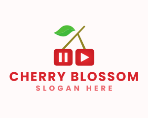 Cherry Media Player logo design