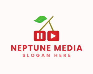 Cherry Media Player logo design