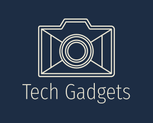 Minimalist Camera Gadget logo design