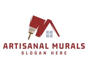 House Painting Brush logo design