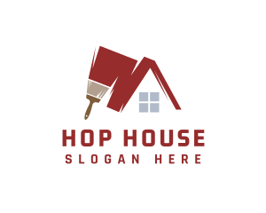 House Painting Brush logo design