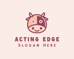 Cute Cow Dairy logo design