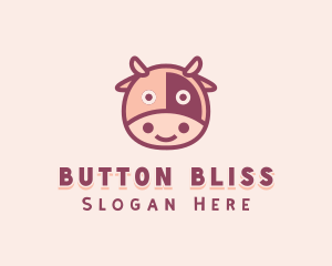 Cute Cow Dairy logo design