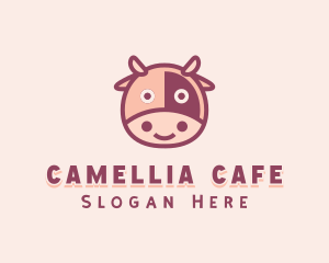 Cute Cow Dairy logo design