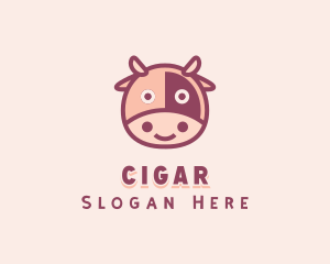 Cute Cow Dairy logo design