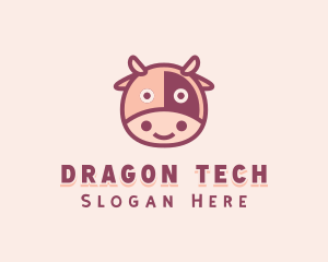 Cute Cow Dairy logo design