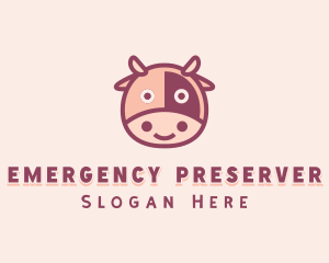 Cute Cow Dairy logo design