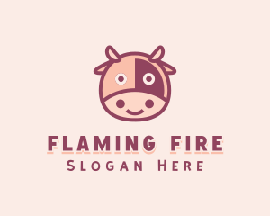 Cute Cow Dairy logo design