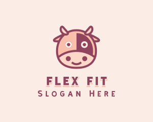 Cute Cow Dairy logo design