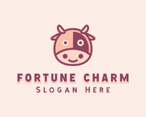 Cute Cow Dairy logo design