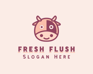 Cute Cow Dairy logo design