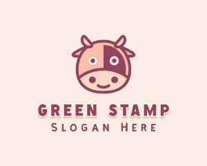 Cute Cow Dairy logo design