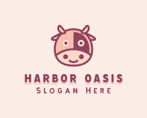 Cute Cow Dairy logo design