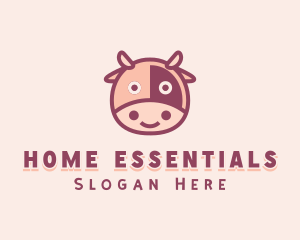 Cute Cow Dairy logo design