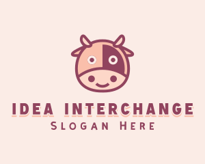 Cute Cow Dairy logo design