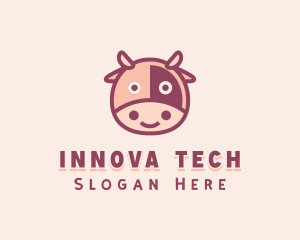 Cute Cow Dairy logo design