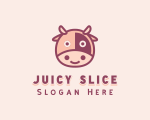 Cute Cow Dairy logo design