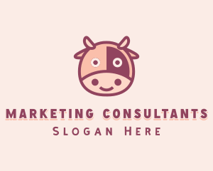 Cute Cow Dairy logo design