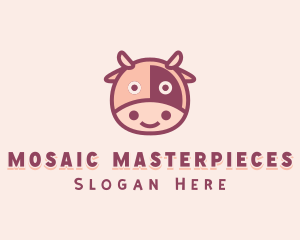 Cute Cow Dairy logo design