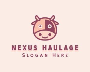 Cute Cow Dairy logo design