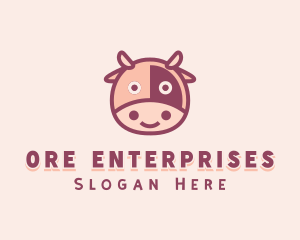 Cute Cow Dairy logo design