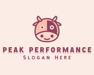 Cute Cow Dairy logo design