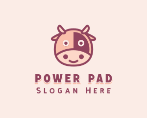 Cute Cow Dairy logo design