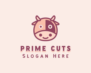 Cute Cow Dairy logo design