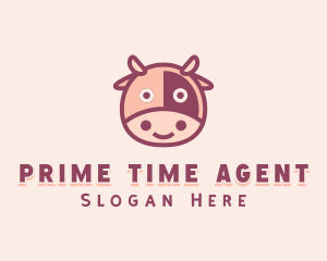 Cute Cow Dairy logo design