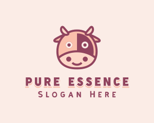 Cute Cow Dairy logo design