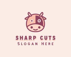 Cute Cow Dairy logo design