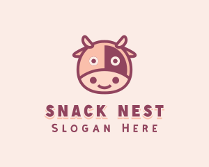 Cute Cow Dairy logo design