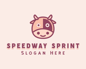 Cute Cow Dairy logo design