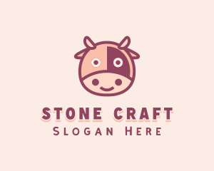 Cute Cow Dairy logo design