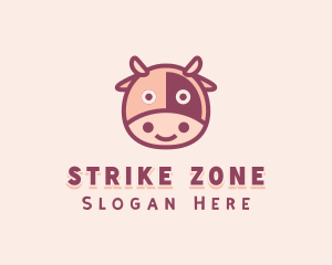 Cute Cow Dairy logo design