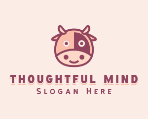 Cute Cow Dairy logo design