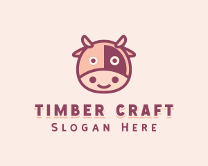 Cute Cow Dairy logo design