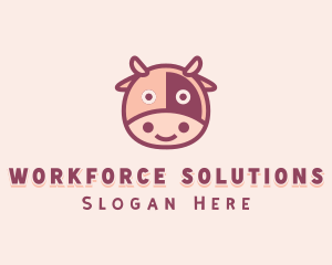 Cute Cow Dairy logo design