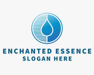 Water Droplet Lines  logo design