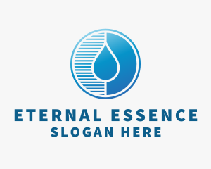 Water Droplet Lines  logo design