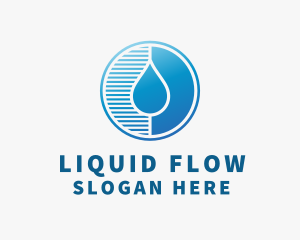 Water Droplet Lines  logo design