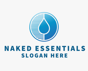 Water Droplet Lines  logo design