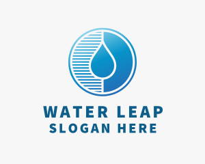 Water Droplet Lines  logo design