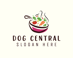 Healthy Vegetable Pan logo design