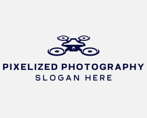 Quadcopter Drone Videography logo design