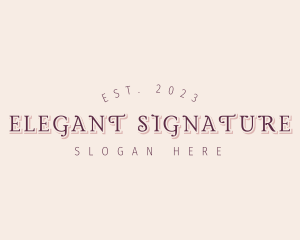 Feminine Elegant Business logo design