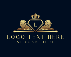 Elegant Crown Lion Logo